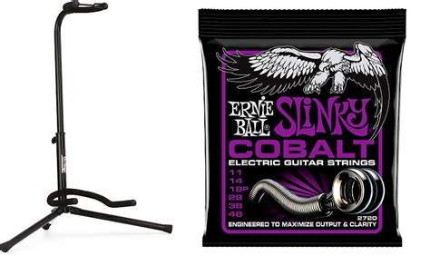 On Stage Stands XCG 4 Classic Guitar Stand Bundle With Ernie Reverb