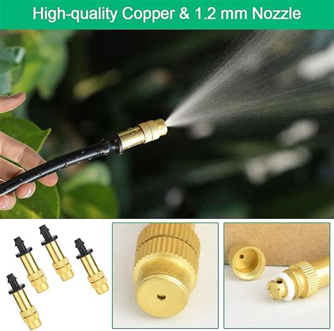 Adjustable Misting Nozzles Brass Irrigation Sprinklers Handheld