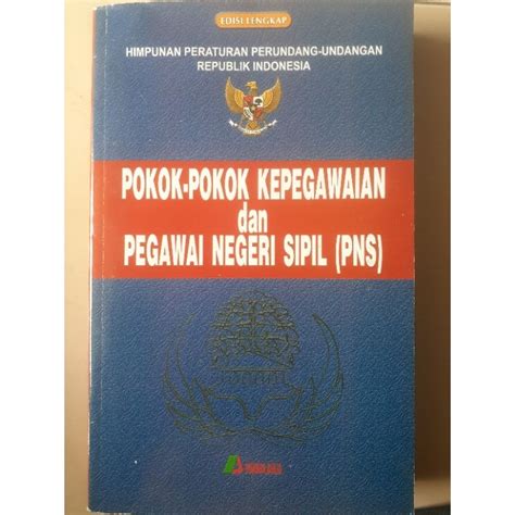 Jual POKOK POKOK KEPEGAWAIAN DAN PEGAWAI NEGERI SIPIL BUKU ORI Shopee