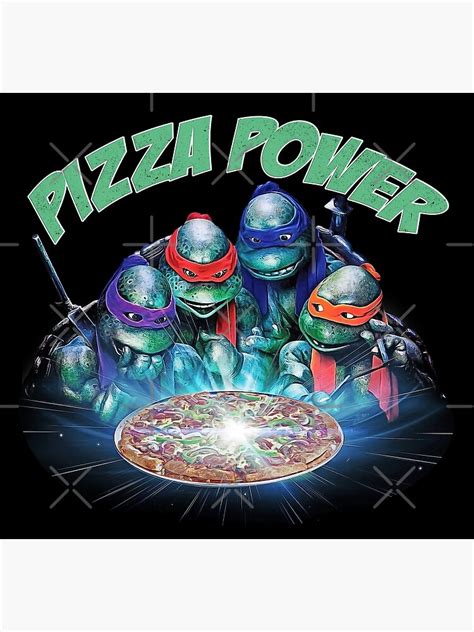 Ninja Turtles Pizza Power Poster For Sale By CreativeSpero Redbubble