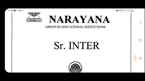 Senior Inter Maths A Narayana Just Pass Material Maths A Pass