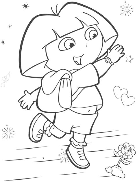 Baby Dora Coloring Pages Coloring Pages