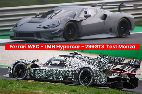 Wec Ferrari Lmh 296gt3 Test Monza Salastamparacing