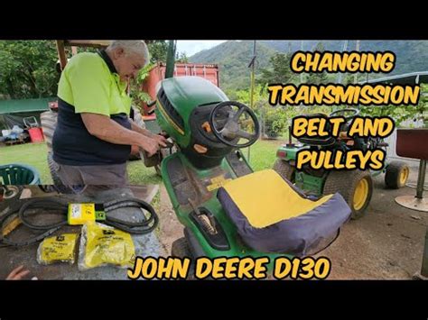 How To Change Transmission Belt And Pulleys John Deere D Youtube