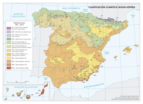 Archivo Espana Clasificacion Climatica Segun Koppen Mapa