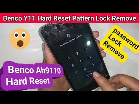 Benco Y11 Hard Reset Benco AH9110 Pattern Password Lock Remove YouTube