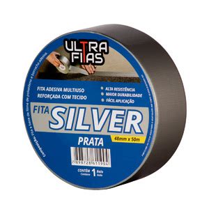 Fita Adesiva Silver Tape Metros Cinza Leroy Merlin