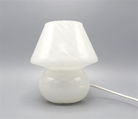 Vintage Murano Glazen Paddestoel Lamp