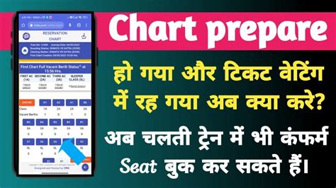 Chart Prepared Hone Ke Baad Ticket Confirm Kare L New Update L Irctc