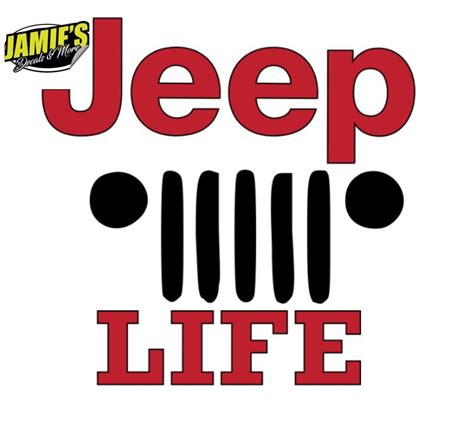 Jeep Life Decal - Jeep Decal - Color Options - Size Options - Magents ...