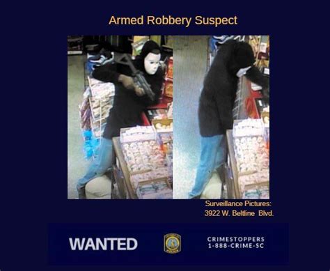 Crimestoppers Surveillance Pictures Of Armed Robbery Suspect City Of Columbia Police Department