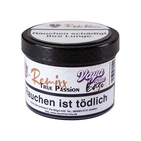 True Passion Remixx Base Vaya Blue 65g Tabak Bei AEON Shisha Kaufen