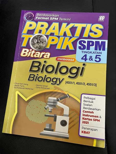 SPM Praktis Topik BIOLOGI Form 4 5 KSSM Hobbies Toys Books