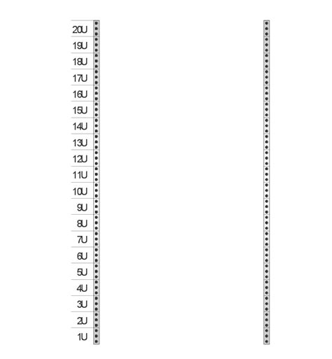 Rack Rails Diagrams Vector Stencils Library