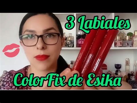 Probando Labiales Mate Linea ColorFix De Esika YouTube