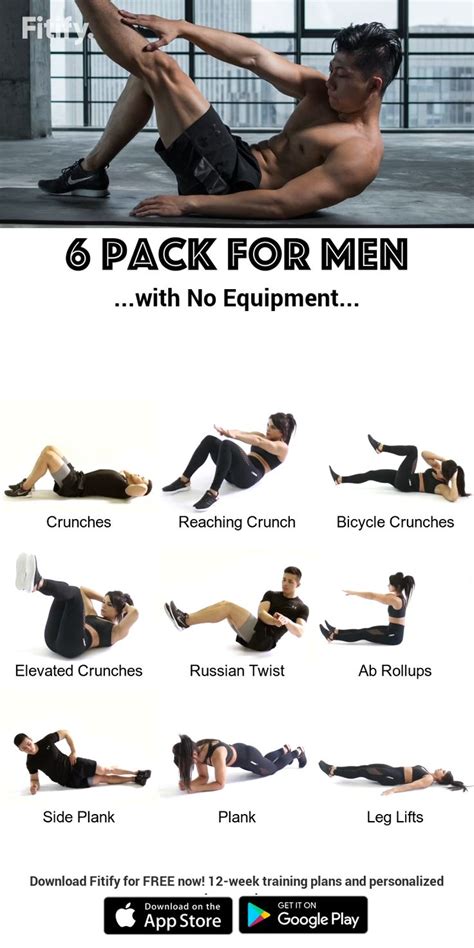 Sixpack For Men With No Equipment [video] Abs Workout Abs Workout