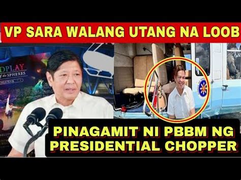 Walang Utang Na Loob Vp Sara Duterte Pinagamit Ni Pbbm Ng Presidential