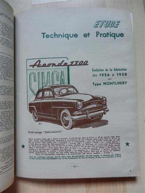 RTA N 146 Simca Aronde 1300 1956 1958 et Montlhéry Gregory Michel