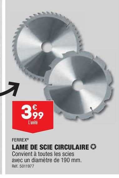 Promo Lame De Scie Circulaire Ferrex Chez Aldi Icatalogue Fr