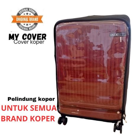 Jual Sarung Koper Luggage Cover Pelindung Koper Plastik Mika Kain