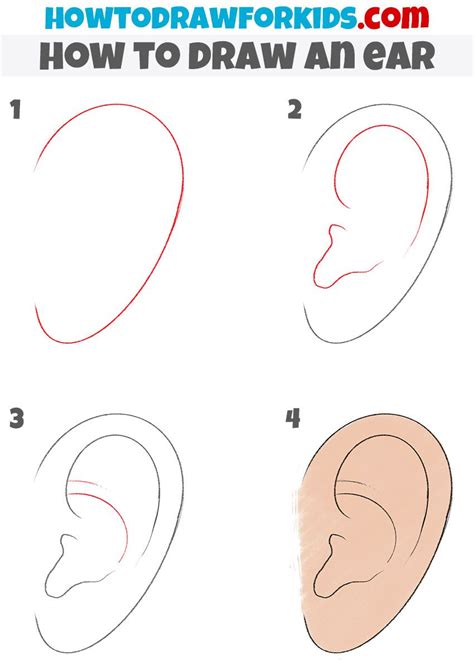 How To Draw An Ear Easy Doodles Drawings Drawing Tutorial Drawing