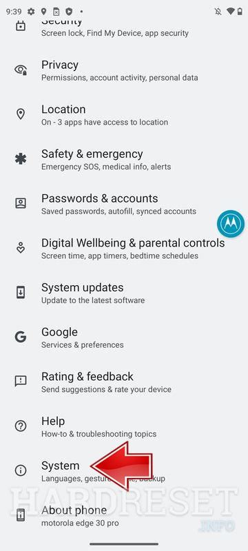 Keyboard Language MOTOROLA Edge 30 Fusion How To HardReset Info