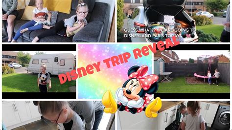 Disneyland Paris Surprise Trip Reveal Disney Scavenger Hunt Youtube