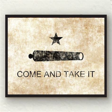 State of Texas Print Come and Take It - Etsy