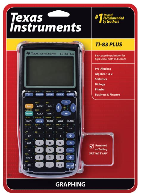 TI 83 Plus Graphing Calculator For High School Math And Science