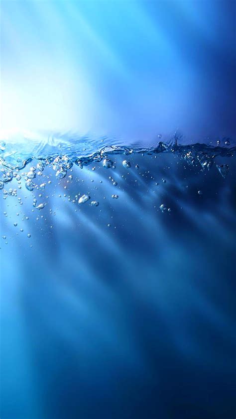 Water Abstract Blue Bubbles Drops Hd Phone Wallpaper Peakpx