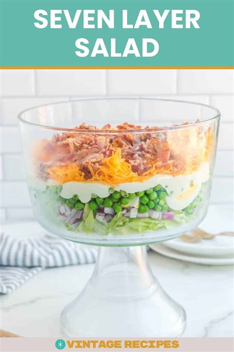 Seven Layer Salad - Vintage Recipes