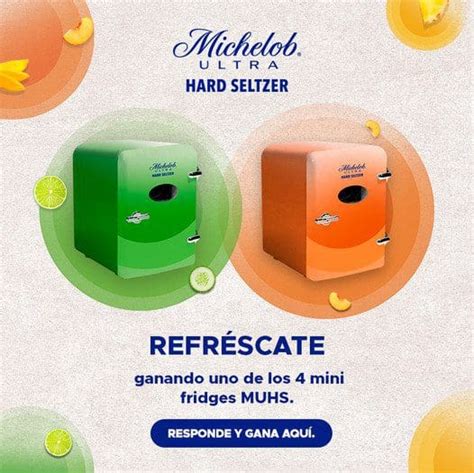 Concurso Michelob Ultra Seltzer Gana Uno De Los Mini Refrigeradores