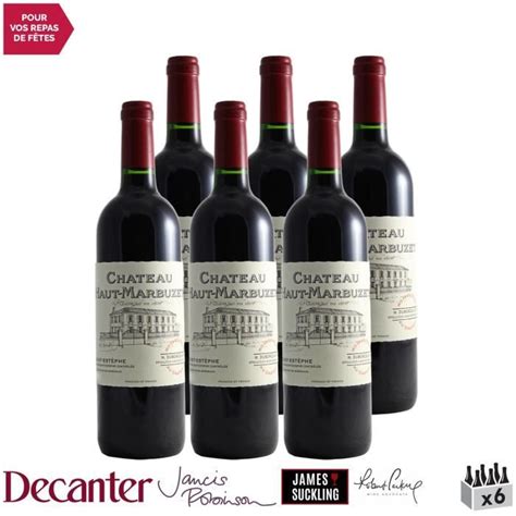 Château Haut Marbuzet MAGNUM Rouge 2018 Lot de 6x150cl Vin Rouge de