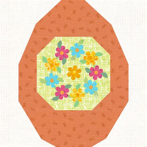 Easter Egg Quilt Block Using Eq On Point Quilter