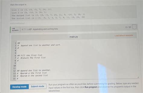 Solved Lab Appending And Sorting Listsin Zylabs Python Chegg
