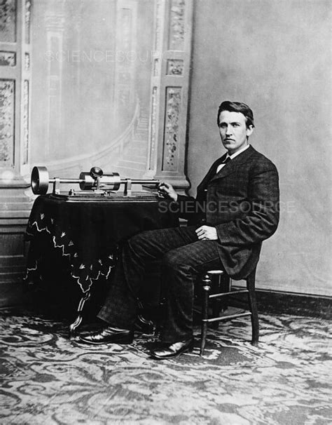 Thomas Edison American Inventor Stock Image Science Source Images