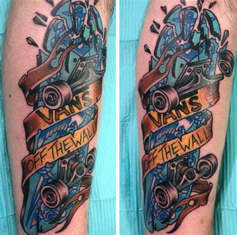 Cool Skateboard Tattoos For Men Inspiration Guide