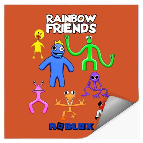 Rainbow Friends Classic Stickers, Rainbow Friends Kids Stickers