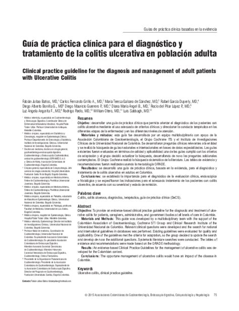 Pdf Guía De Práctica Clínica Para El Diagnóstico Y Tratamiento De La