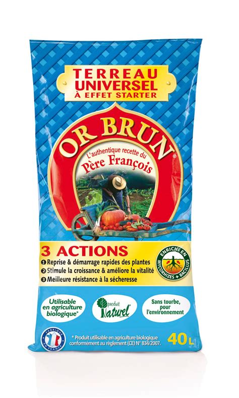 Terreau Universel Or Brun L Leroy Merlin