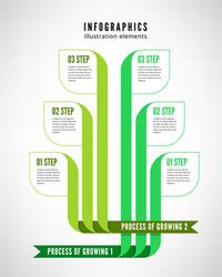 Tree Infographics Template With 7 Branches Options