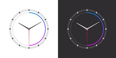 Watch Faces Modern Clock Faces Smart Watch Dial Clock Faces On White