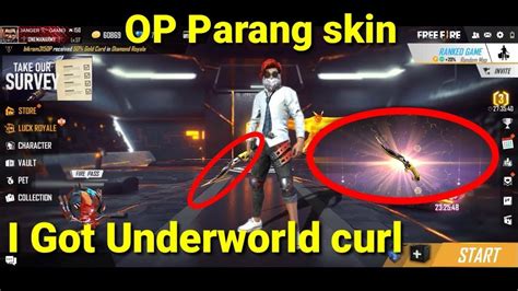 Free Fire Get The Parang Skin Free Giveaway Of Parang Skin For More