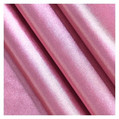 Colorful Smooth Shiny Imitated Silk Stretch Dull Face Stain Fabric For