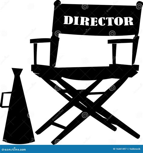 Directors chair stock vector. Illustration of director - 16441497