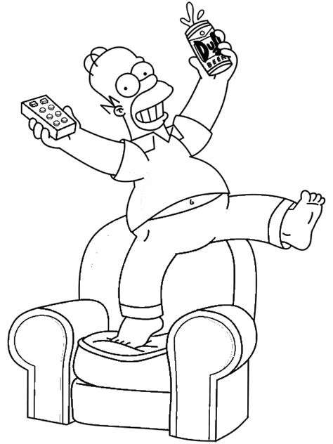 List Of Homer Simpson Coloring Pages