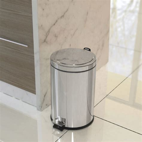 Tramontina L Stainless Steel Circular Garbage Bin K Ban