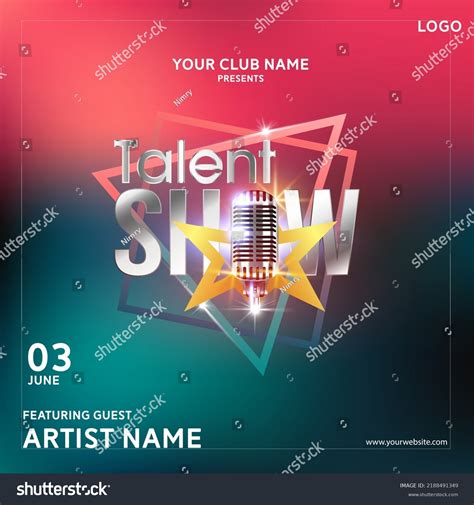 Talent Show Color Full Poster Shows Stock Vector (Royalty Free) 2188491349 | Shutterstock