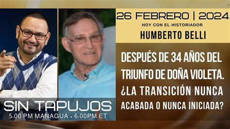 CAFE CON VOZ Luis Galeano Con Humberto Belli 26 DE FEBRERO 2024