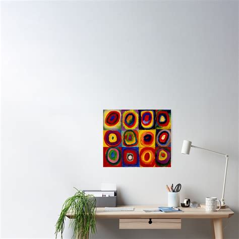 Kandinsky Squares With Concentric Circles Kandinsky Color Study